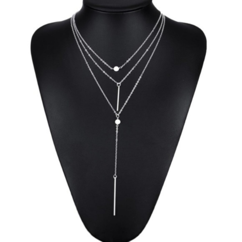 **2 for $20**  Golden Threads 3 layer necklace - Picture 4 of 5